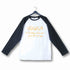 YogaPuns Fitness Wordplay Yoga YOGASM Custom Printed Graphic Design Raglan T-Shirt for Women